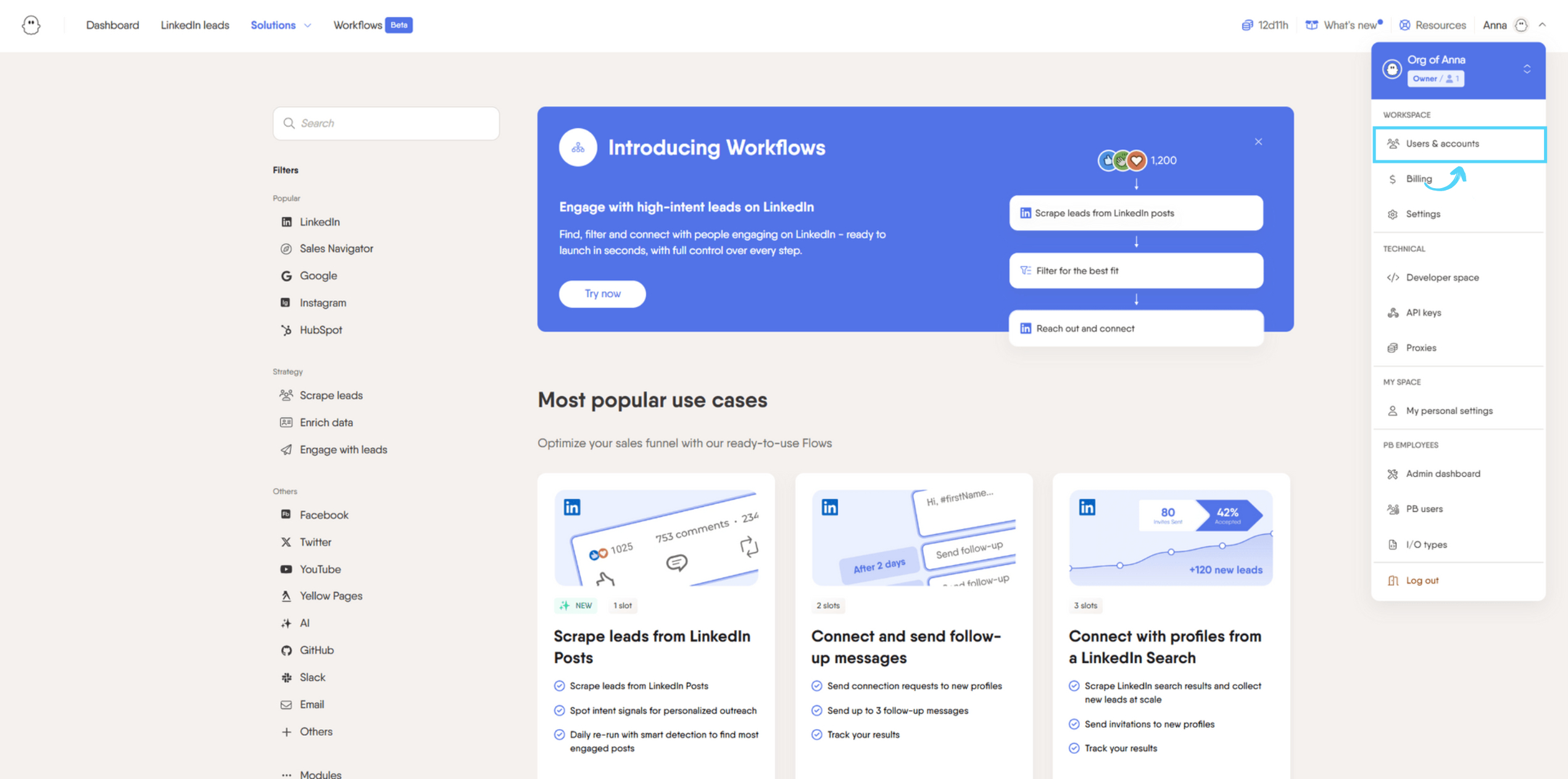 Click Users & Accounts page with arrow.jpeg