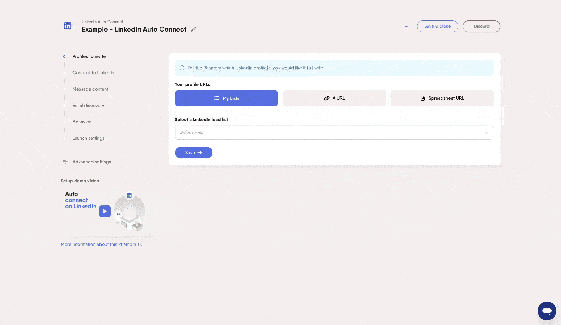 Use My lists in compatible Phantom's Input Step.gif
