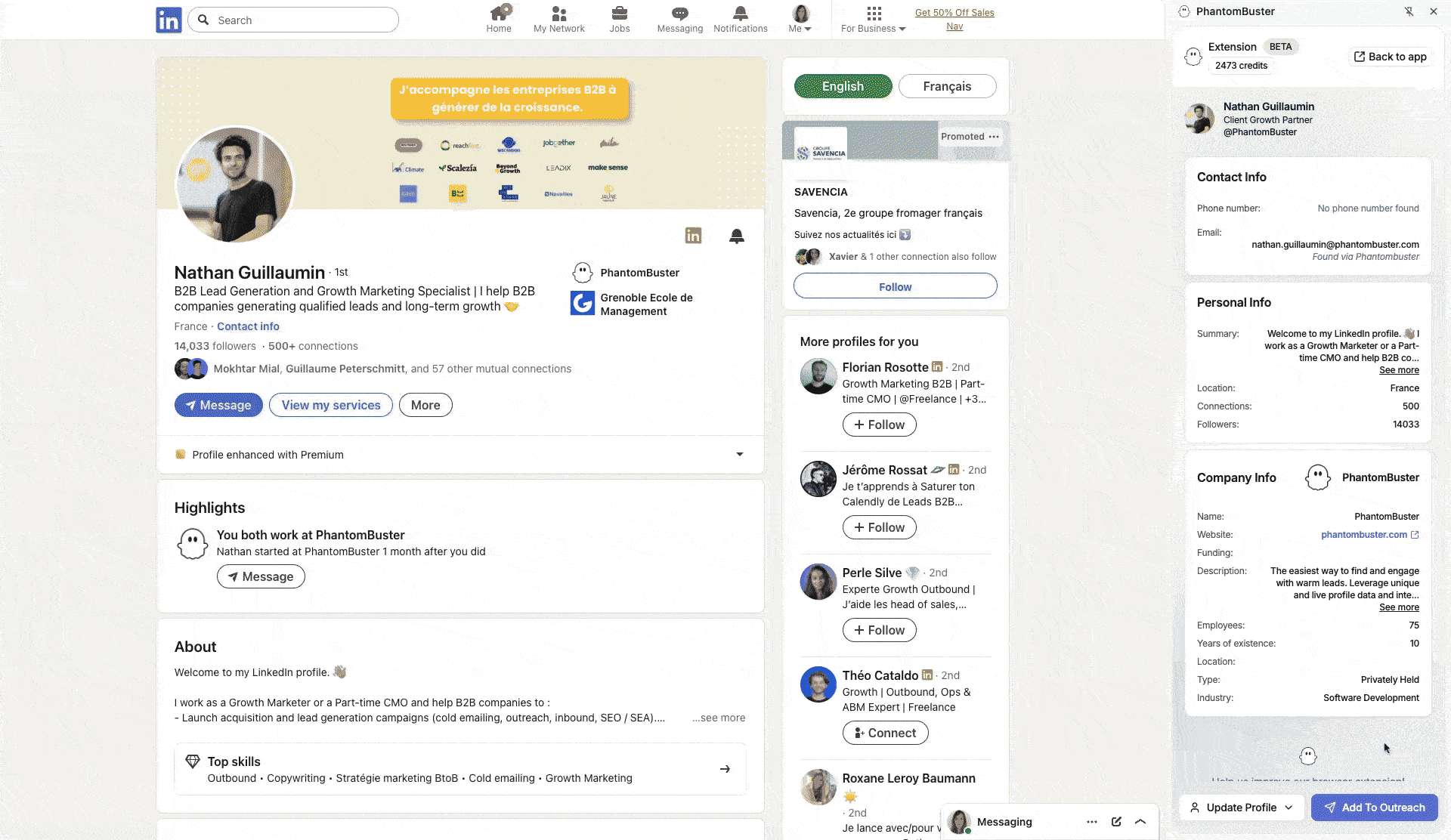 Browser extension LI - Launch outreach campaign.gif