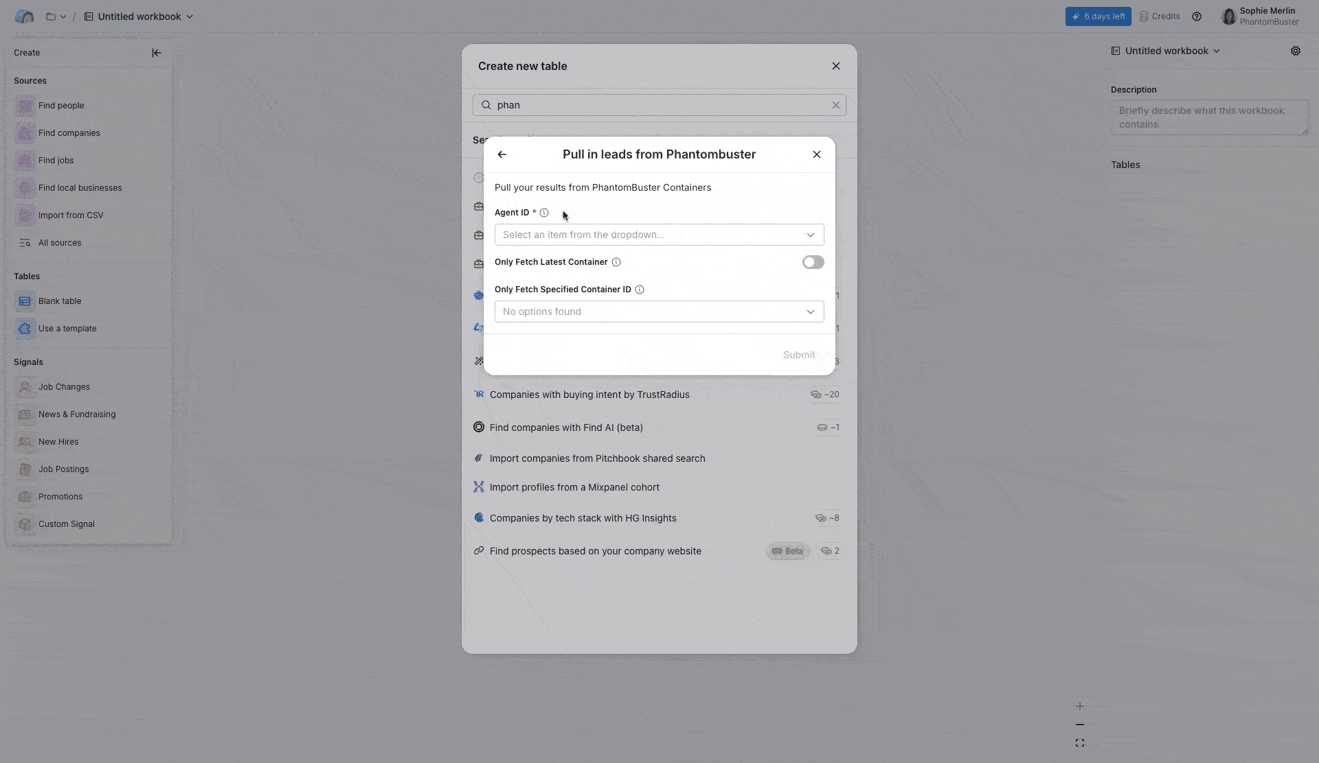 Clay + PB - Select your Phantom & select the right container of results.gif