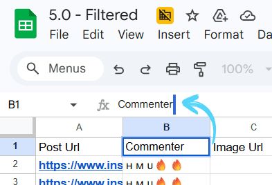 Google Sheets column header cell showing a hidden extra space at the end of the column name
